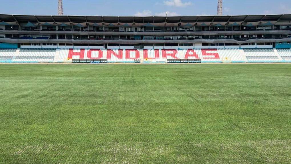 Así luce la nueva grama híbrida del Estadio Nacional