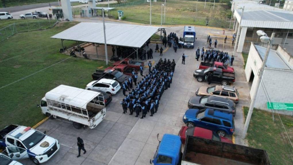 Así se realizó la intervención al centro penal de Ilama, en Santa Bárbara