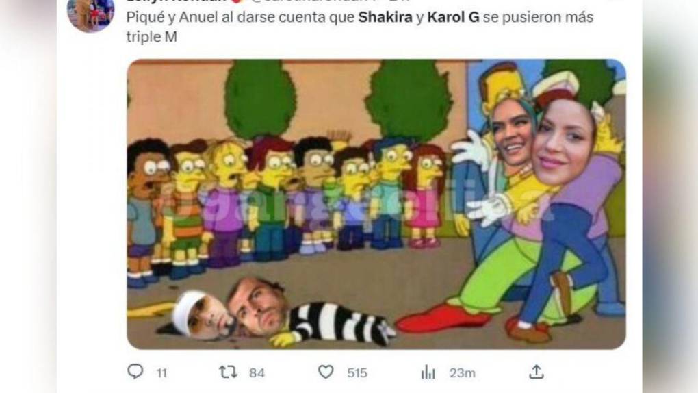 Contra Piqué y Anuel: los divertidos memes que dejó “TQG” de Shakira y Karol G