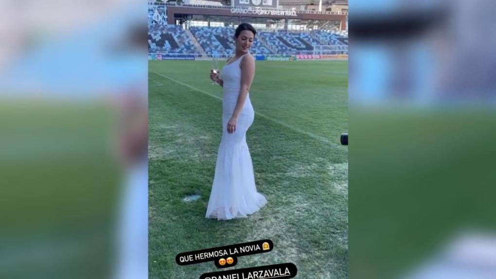 Kervin Arriaga se casó con su prometida, Daniella Zavala, en el estadio del Minnesota United