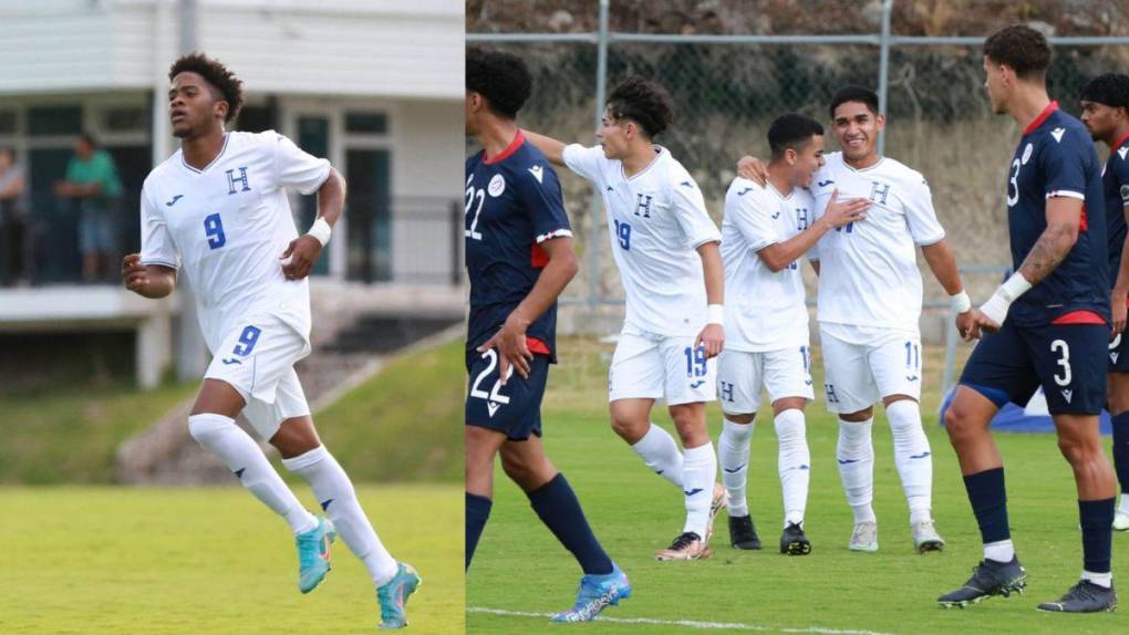 La Sub-20 de Honduras destrozó 7-1 a República Dominicana con doblete de Exón Arzú