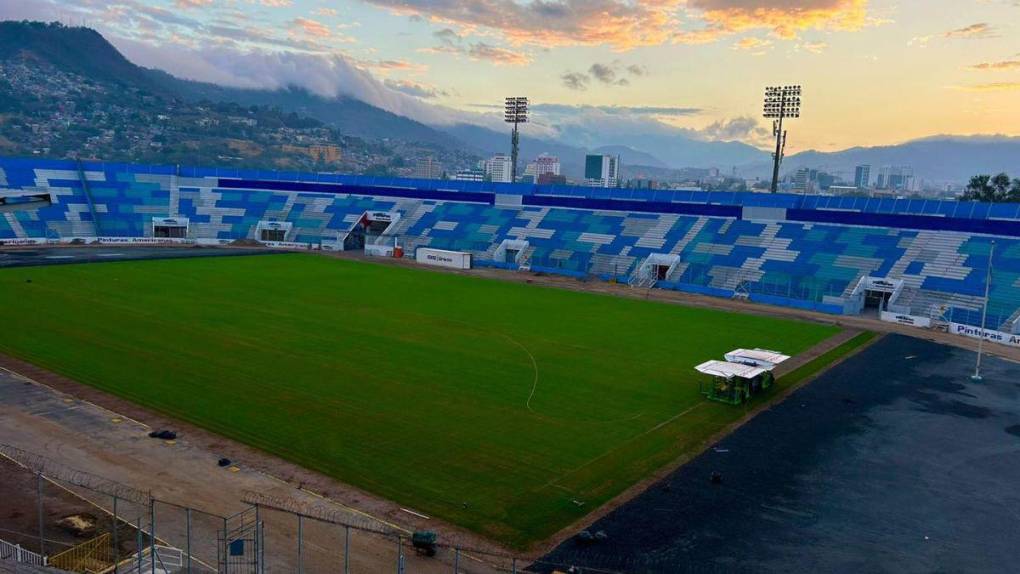 Así luce la nueva grama híbrida del Estadio Nacional