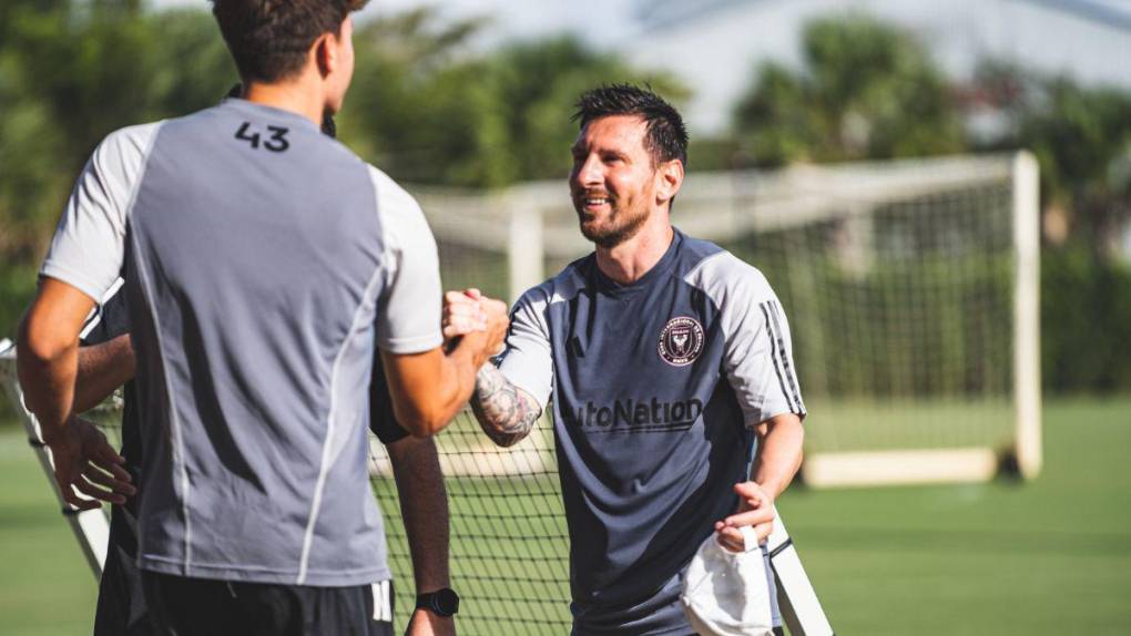 ¡Con pasillo incluido! Así fue el primer entrenamiento de Messi con el Inter Miami