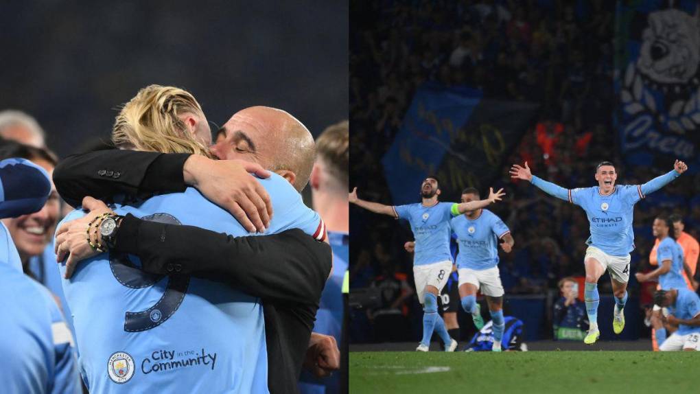 Desahogo de Pep y la incredulidad de Haaland: así celebró el Manchester City, nuevo campeón de la Champions League