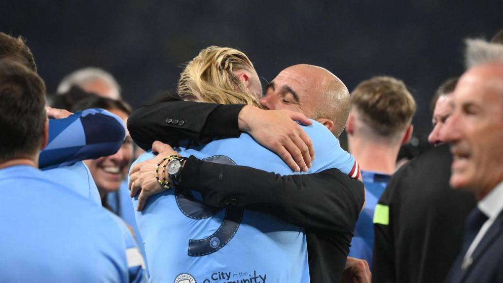 Desahogo de Pep y la incredulidad de Haaland: así celebró el Manchester City, nuevo campeón de la Champions League