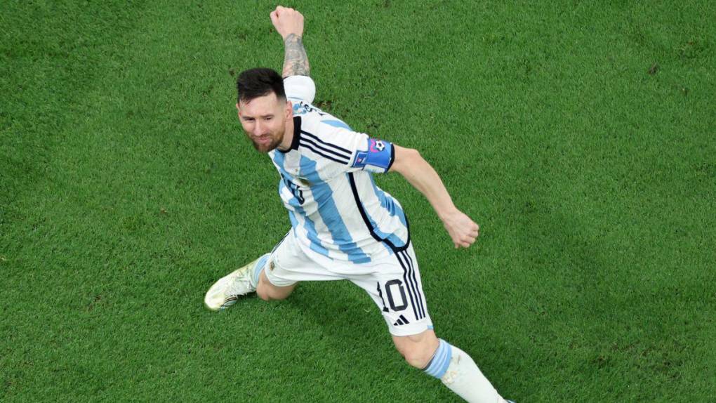 La alegría de Messi luego de ganar el Mundial de Qatar 2022 con Argentina