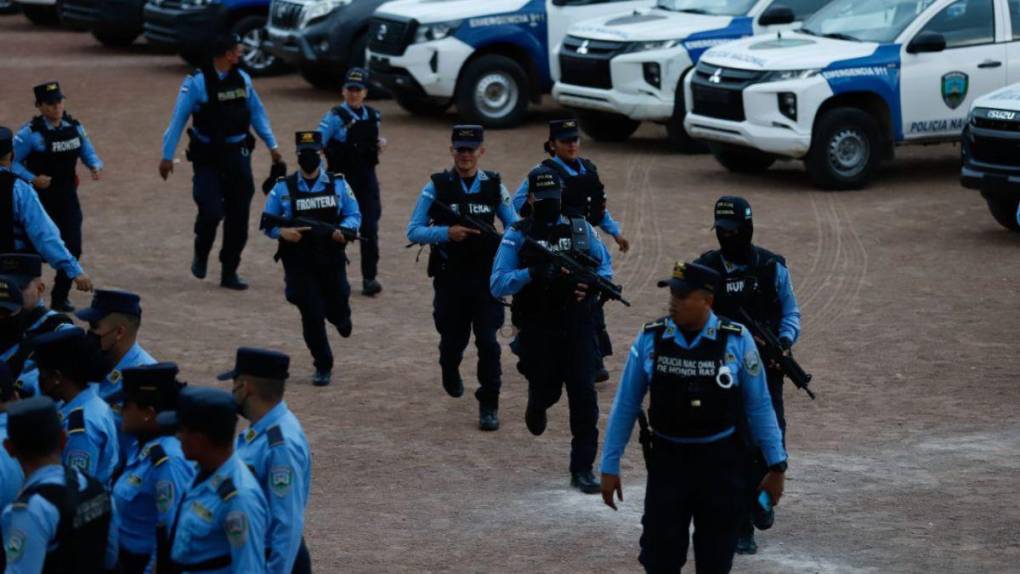 Así fue el despliegue policial en la inauguración del estado de excepción en la capital