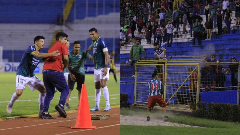 Lamentables imágenes: El enfrentamiento entre barras en el clásico sampedrano