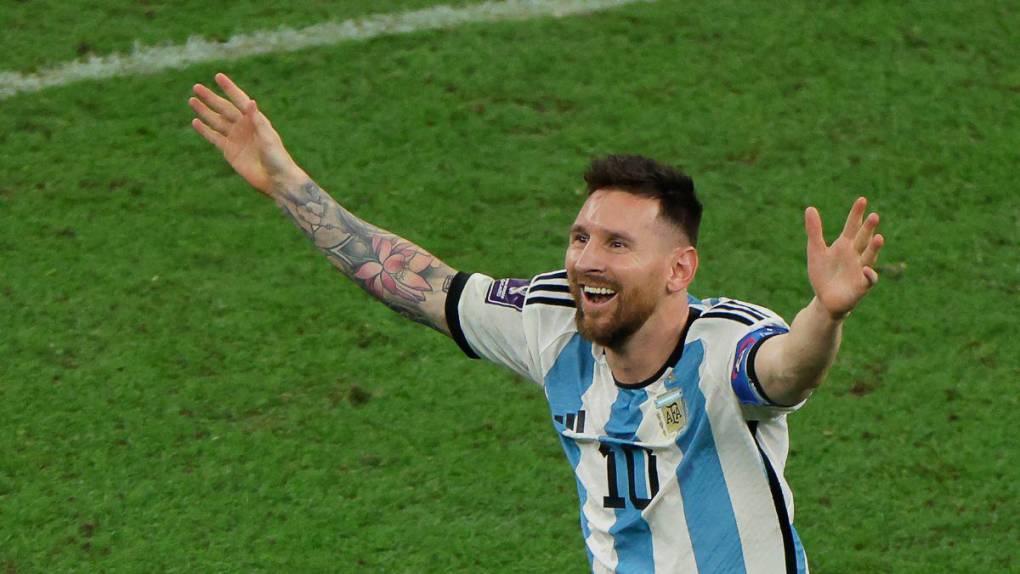 La alegría de Messi luego de ganar el Mundial de Qatar 2022 con Argentina