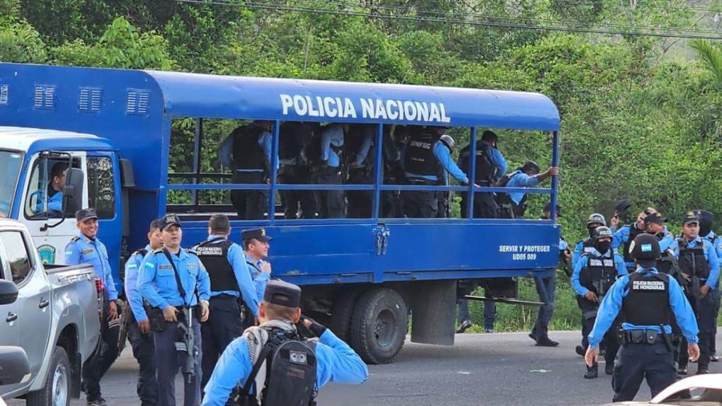 Así se realizó la intervención al centro penal de Ilama, en Santa Bárbara