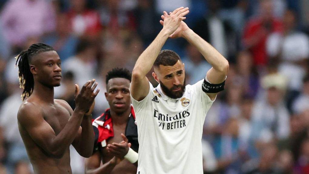 Aplausos, un último grito y homenaje a Benzema en su despedida del Real Madrid