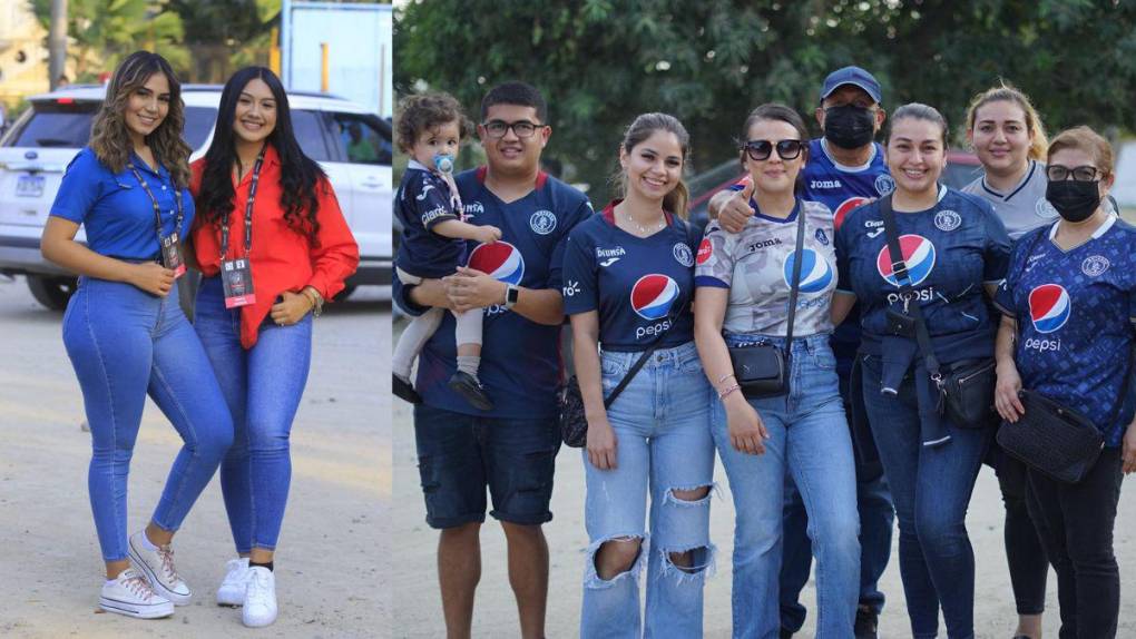 Bellas mujeres y gran ambiente: aficionados comienzan a llegar al Olímpico para el Motagua vs Pachuca