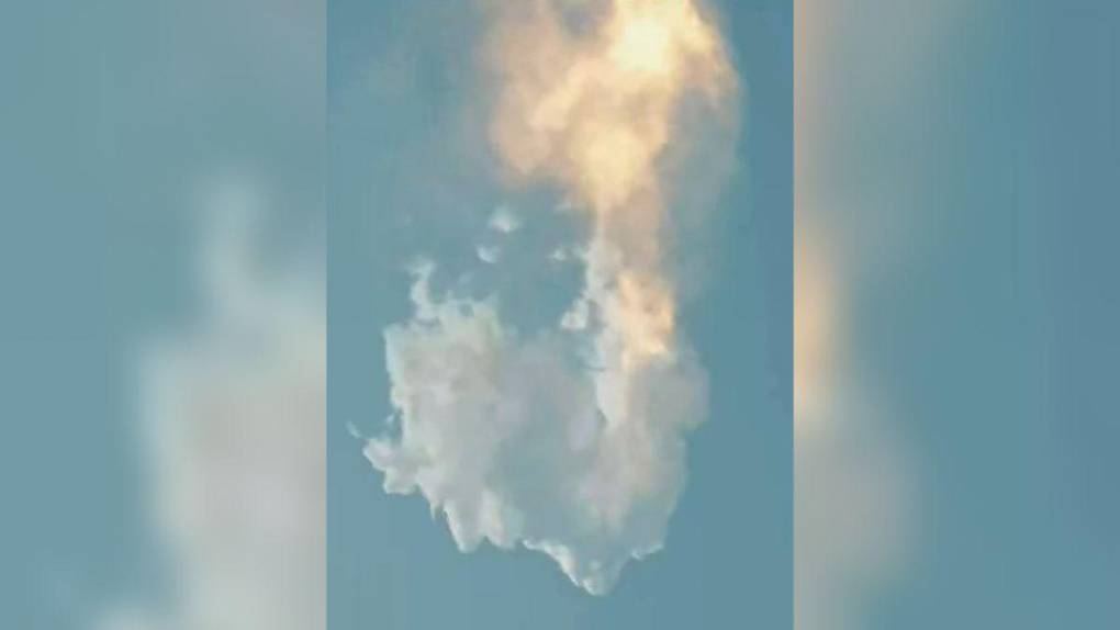 Explotó a los pocos minutos de despegar: así se desintegró el cohete Starship de SpaceX