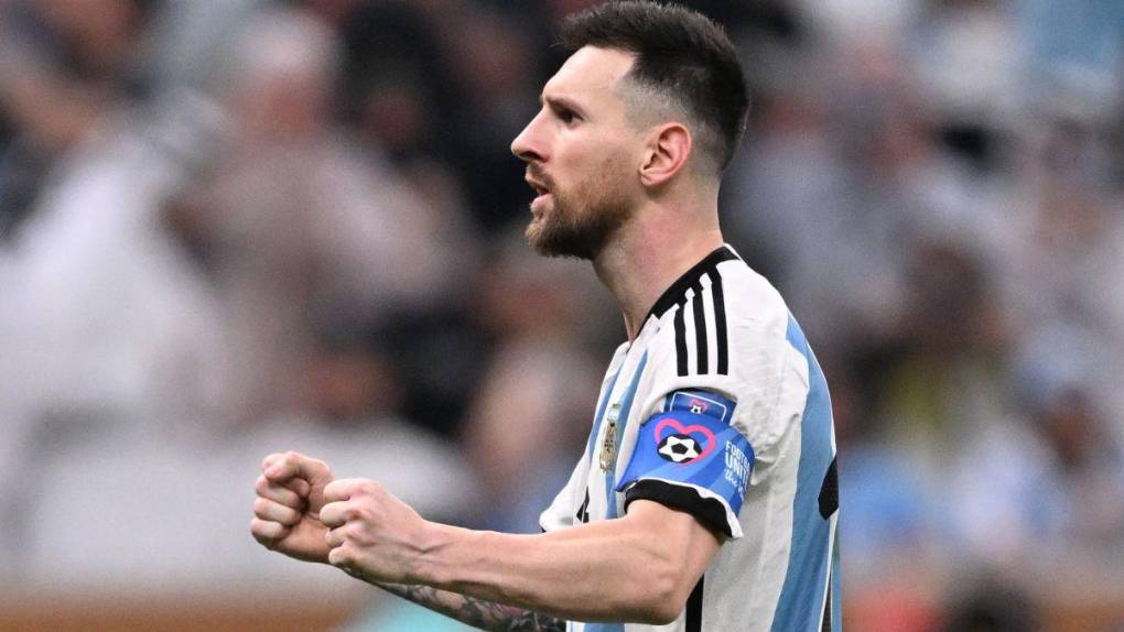 La alegría de Messi luego de ganar el Mundial de Qatar 2022 con Argentina