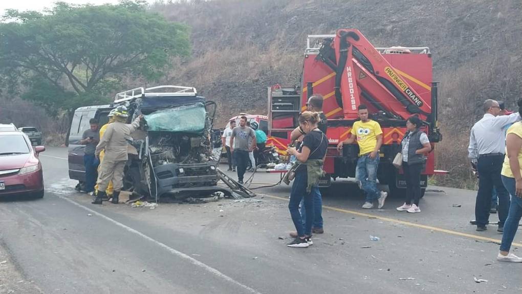 Fallido intento de rebasar provocó fatalidad en cuesta La India, carretera a Olancho