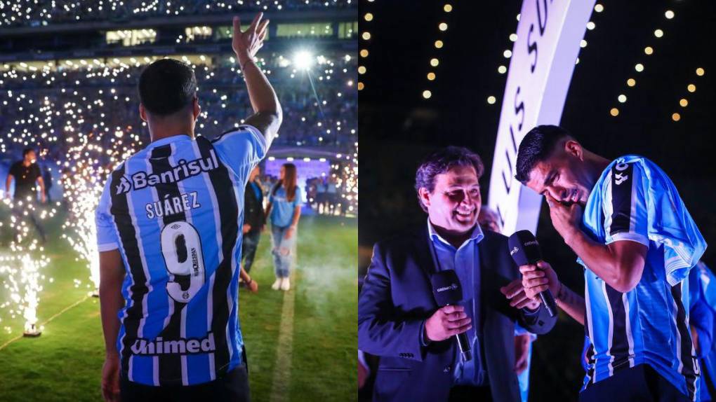 Como héroe: el impresionante recibimiento del Gremio a Luis Suárez