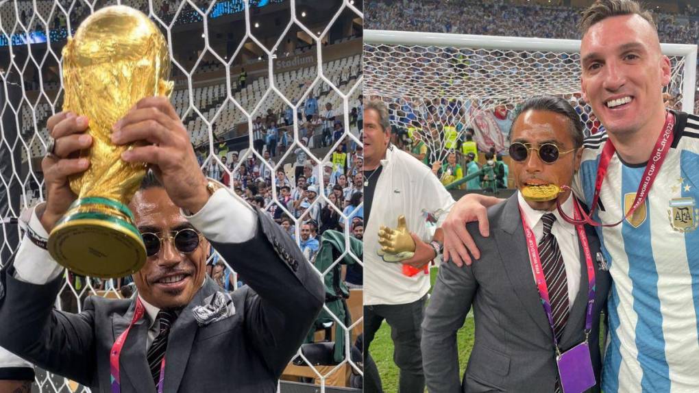 FIFA investiga a chef Salt Bae por colarse en la celebración de Argentina