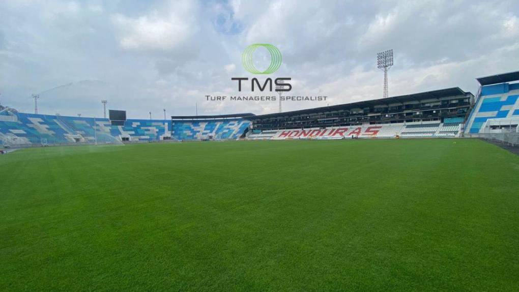 Así luce la nueva grama híbrida del Estadio Nacional