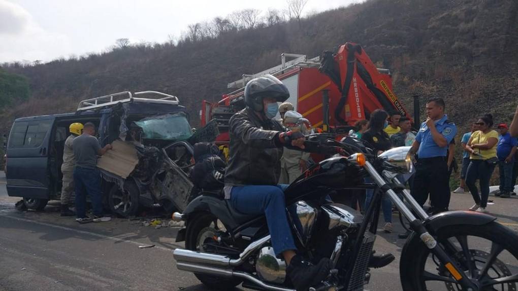 Fallido intento de rebasar provocó fatalidad en cuesta La India, carretera a Olancho