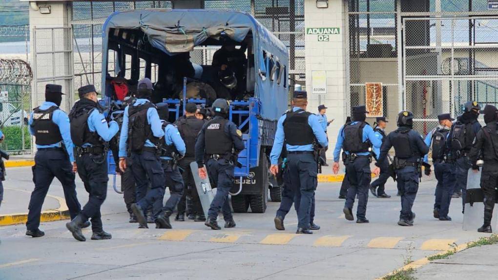 Así se realizó la intervención al centro penal de Ilama, en Santa Bárbara