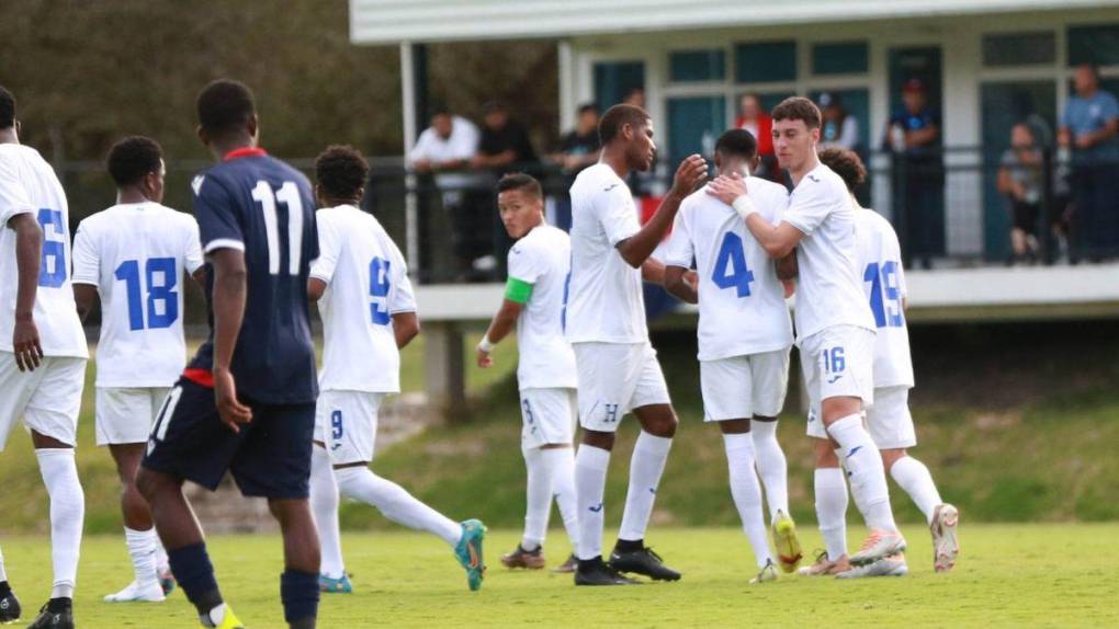 La Sub-20 de Honduras destrozó 7-1 a República Dominicana con doblete de Exón Arzú