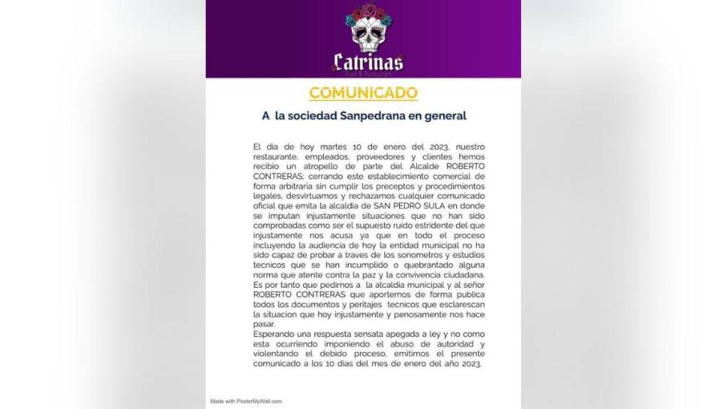 ¿Por qué la dueña de un restaurante se encadenó en San Pedro Sula?