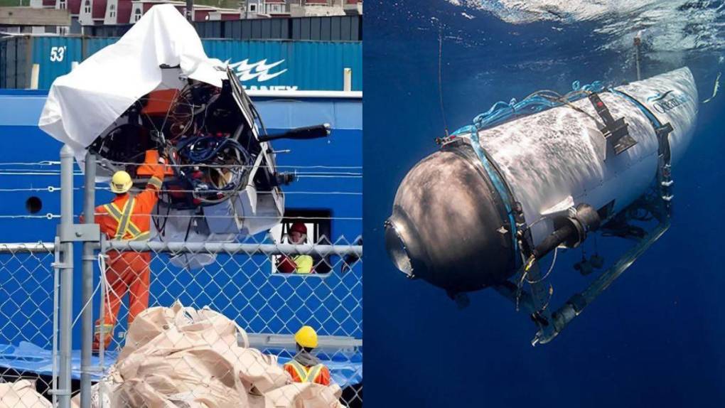 Así llegaron los restos del sumergible Titán a Canadá tras ser recuperados del fondo del océano