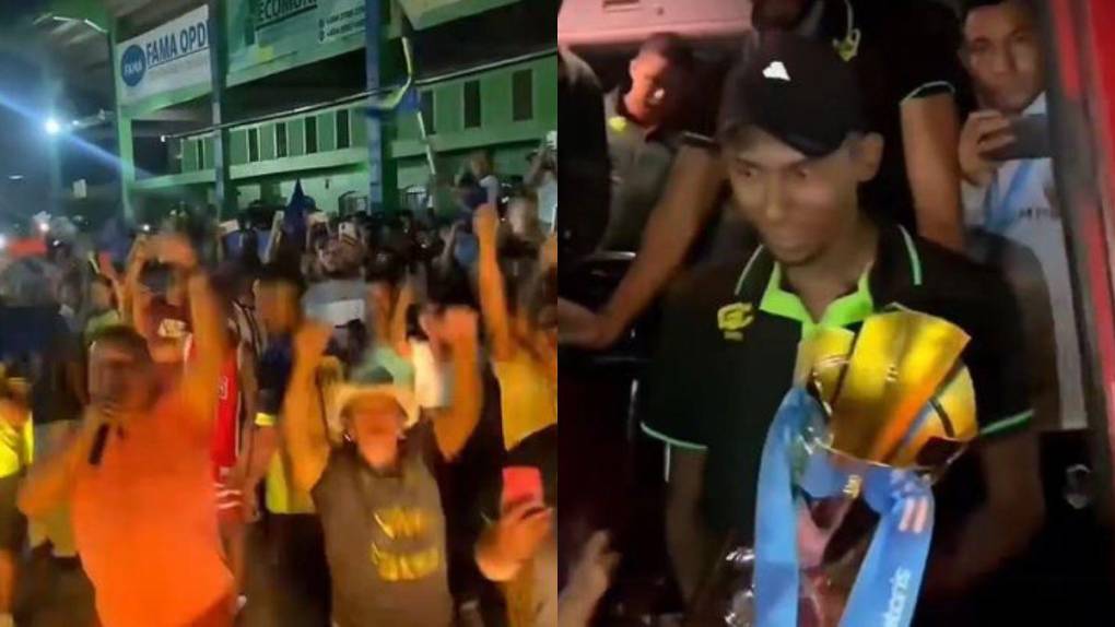 Bajo un impresionante ambiente, Olancho FC fue recibido por su afición en Juticalpa