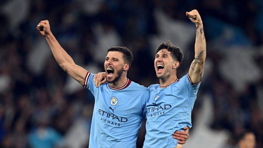 La eufórica celebración del Manchester City tras golear 4-0 al Real Madrid