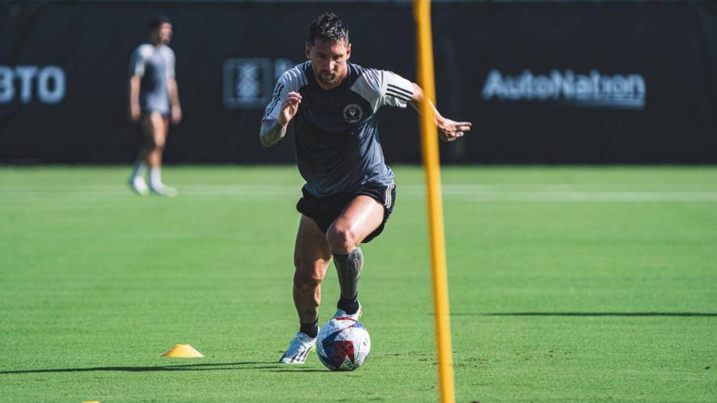 ¡Con pasillo incluido! Así fue el primer entrenamiento de Messi con el Inter Miami