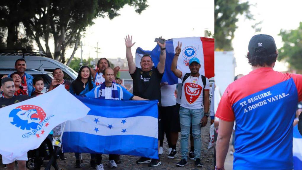 No jugarán solos: aficionados del Olimpia llegan al Jalisco a apoyar al León