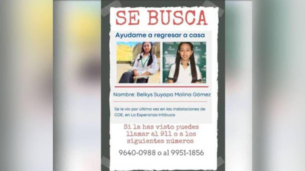 ¿Qué decían los mensajes encontrados en el WhatsApp de Belkis Molina, desaparecida en Intibucá?