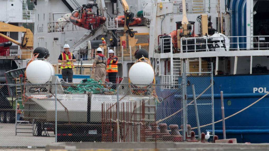 Así llegaron los restos del sumergible Titán a Canadá tras ser recuperados del fondo del océano