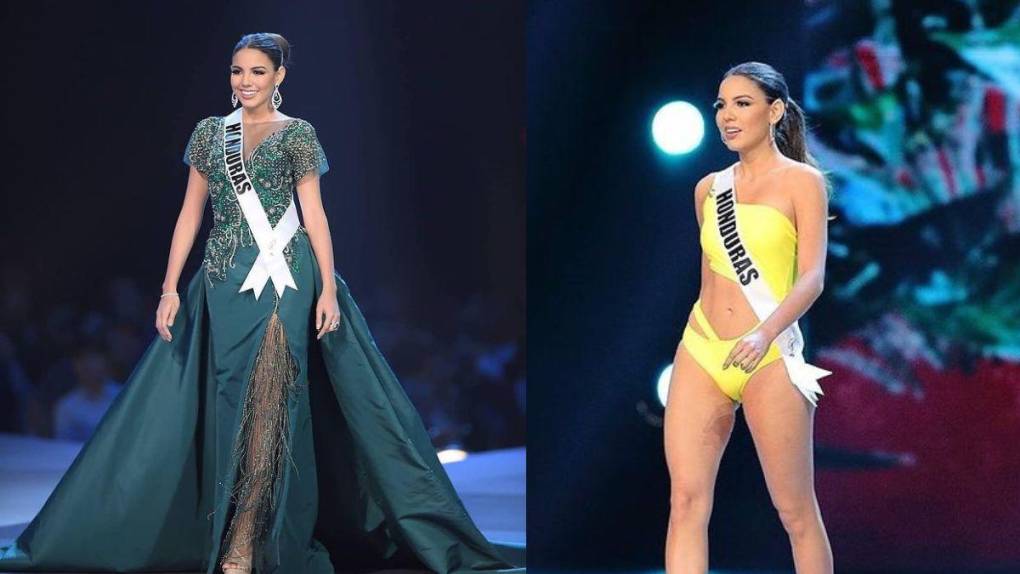 ¿En qué lugares han quedado las Miss Honduras en el certamen Miss Universo en los últimos cinco años?