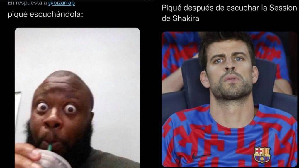 Los memes destrozan a Piqué luego de la Sesión 53 de Shakira con Bizarrap