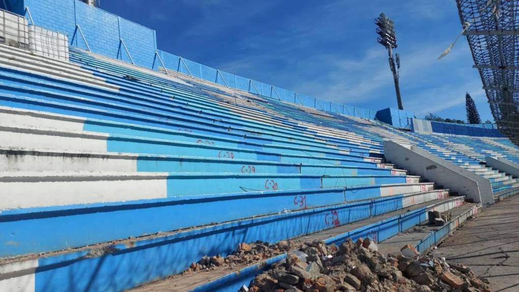 Así van los trabajos de remodelación en el estadio Nacional