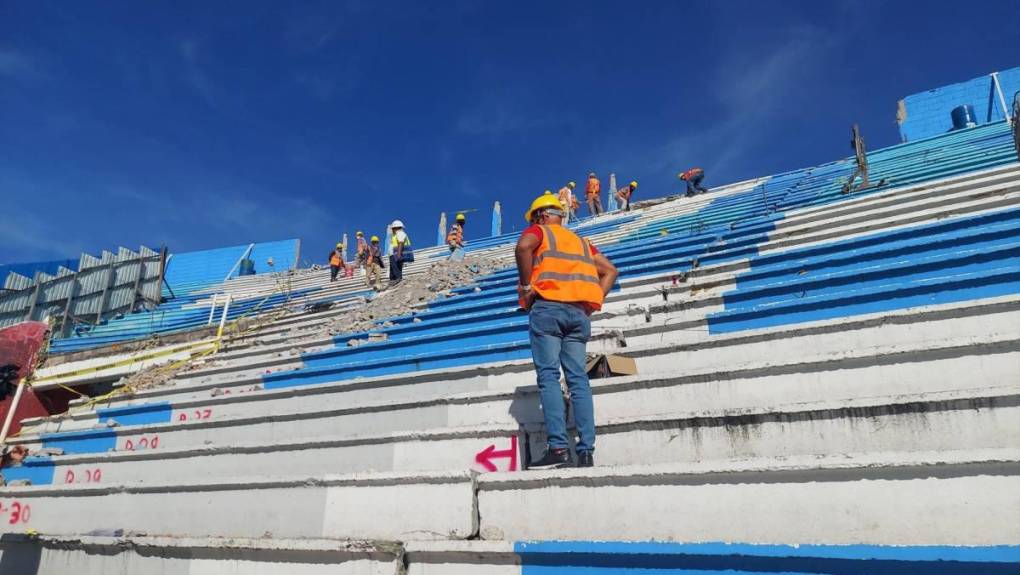 Así van los trabajos de remodelación en el estadio Nacional