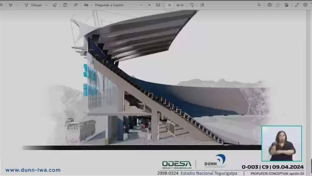 Se desvela el nuevo diseño y así lucirá el estadio Nacional de Tegucigalpa