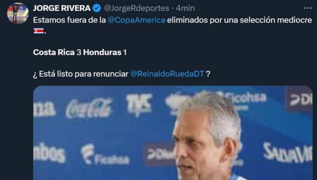 Lo que dicen los periodistas tras derrota de Honduras ante Costa Rica en repechaje de Copa América