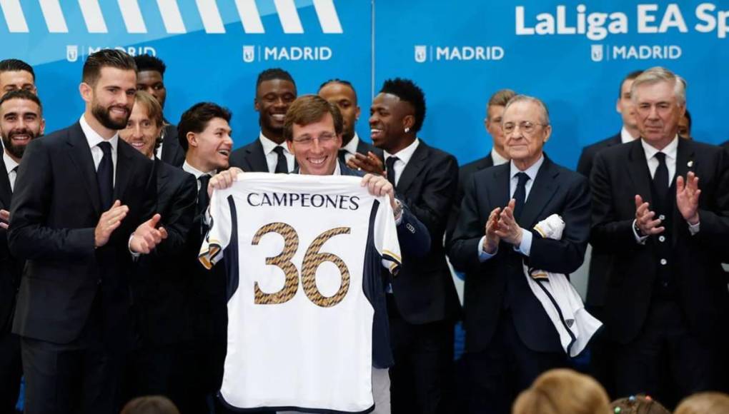 Petición a Modric y Mbappé ‘presente’: Así festejó Real Madrid su Liga Española número 36