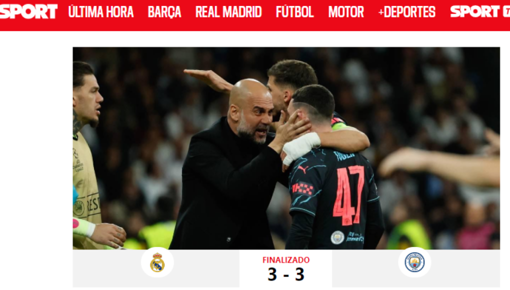 Así reaccionan los medios tras empate de Real Madrid y Manchester City; Atacan a Haaland