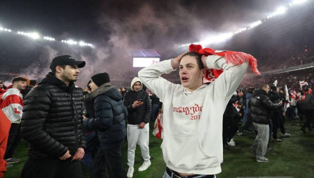 Eufórica celebración en Georgia por clasificar por primera vez a una Eurocopa