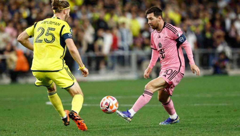 Messi y su enojo con jugador panameño en juego de Inter Miami ante Nashville