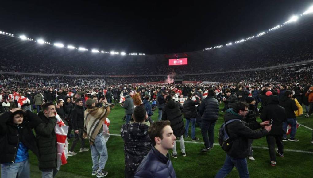 Eufórica celebración en Georgia por clasificar por primera vez a una Eurocopa