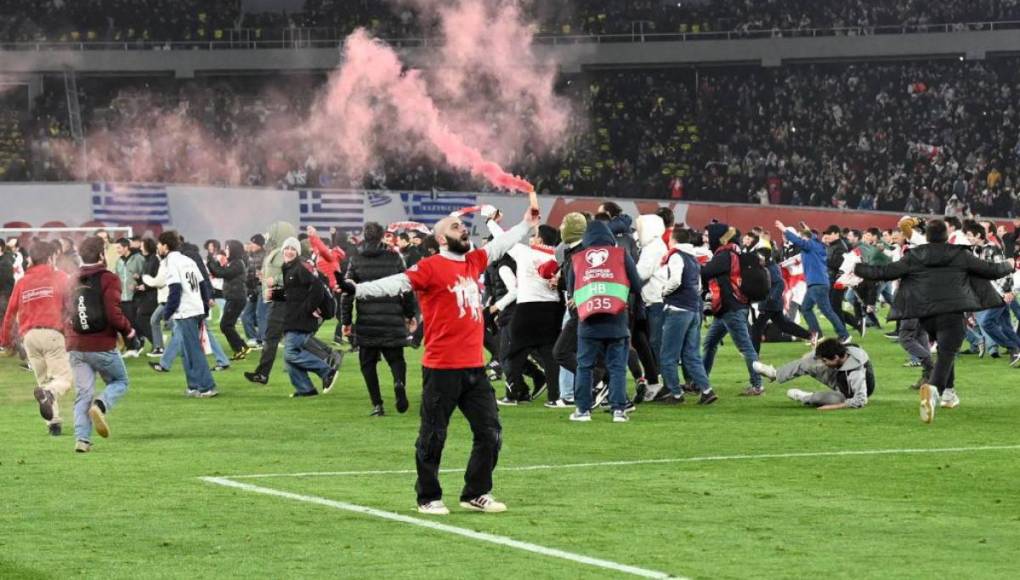 Eufórica celebración en Georgia por clasificar por primera vez a una Eurocopa