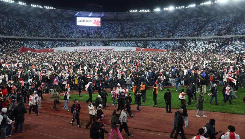 Eufórica celebración en Georgia por clasificar por primera vez a una Eurocopa