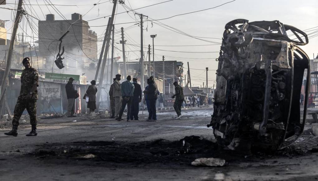 Devastada, así quedó la zona de la explosión por gas en Kenia