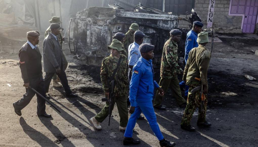 Devastada, así quedó la zona de la explosión por gas en Kenia