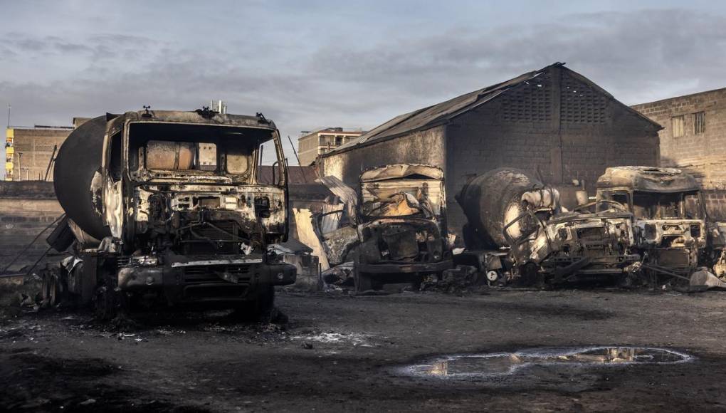 Devastada, así quedó la zona de la explosión por gas en Kenia