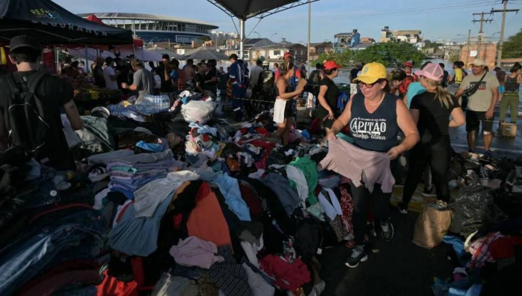 Imágenes impactantes en Brasil: estadios de gremio e Inter afectados por inundaciones